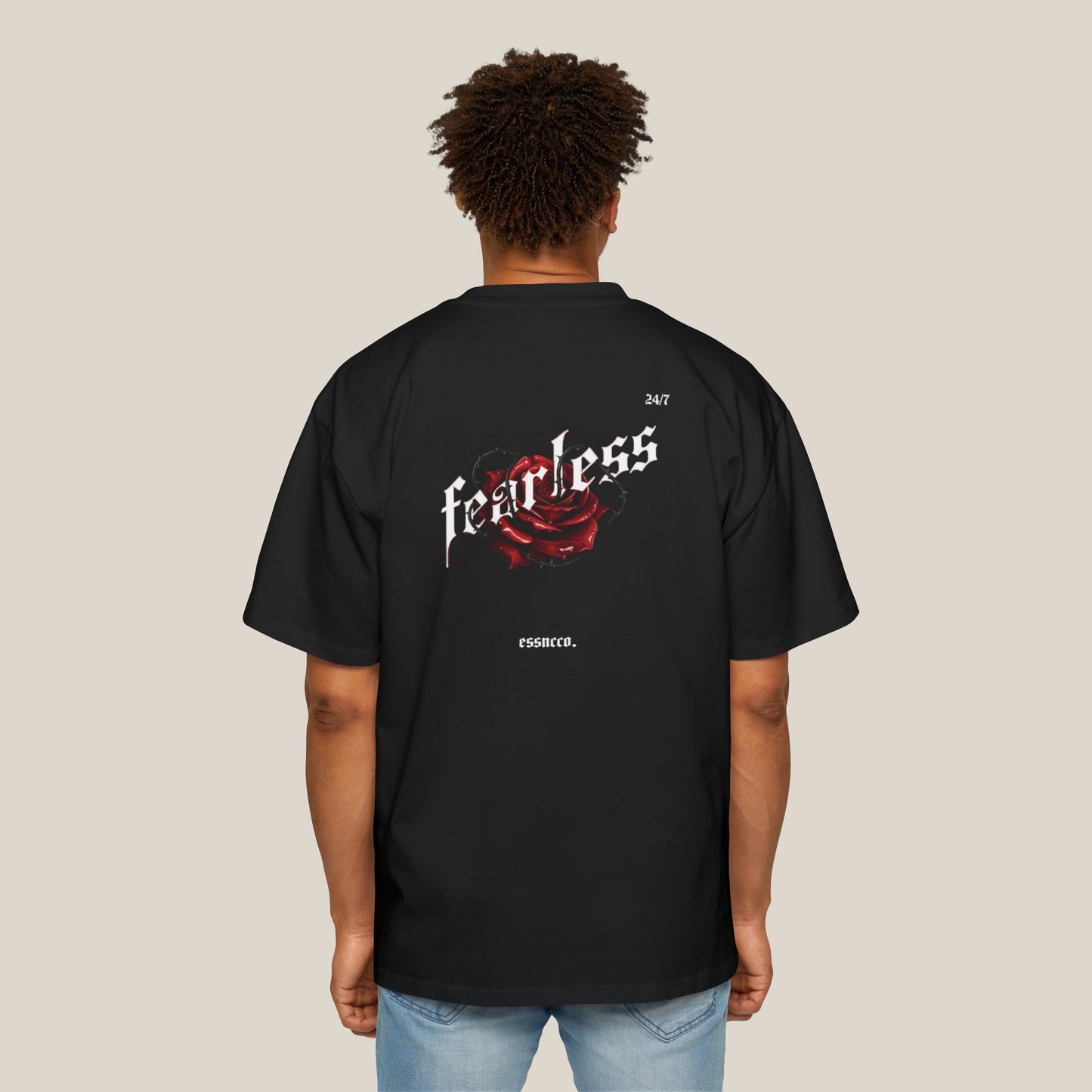 Fearless Men's Oversized Tee, Graphic T-Shirt