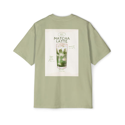 Matcha Latte Oversized Tee, Casual Unisex Shirt, Relaxed Fit T-Shirt