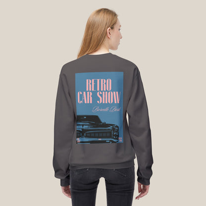 Retro Car Show Crewneck Sweatshirt | Unisex Cozy Sweatshirt