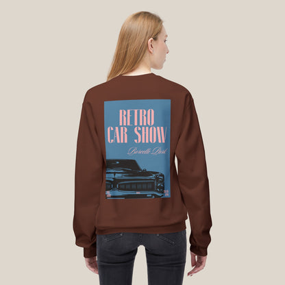 Retro Car Show Crewneck Sweatshirt | Unisex Cozy Sweatshirt