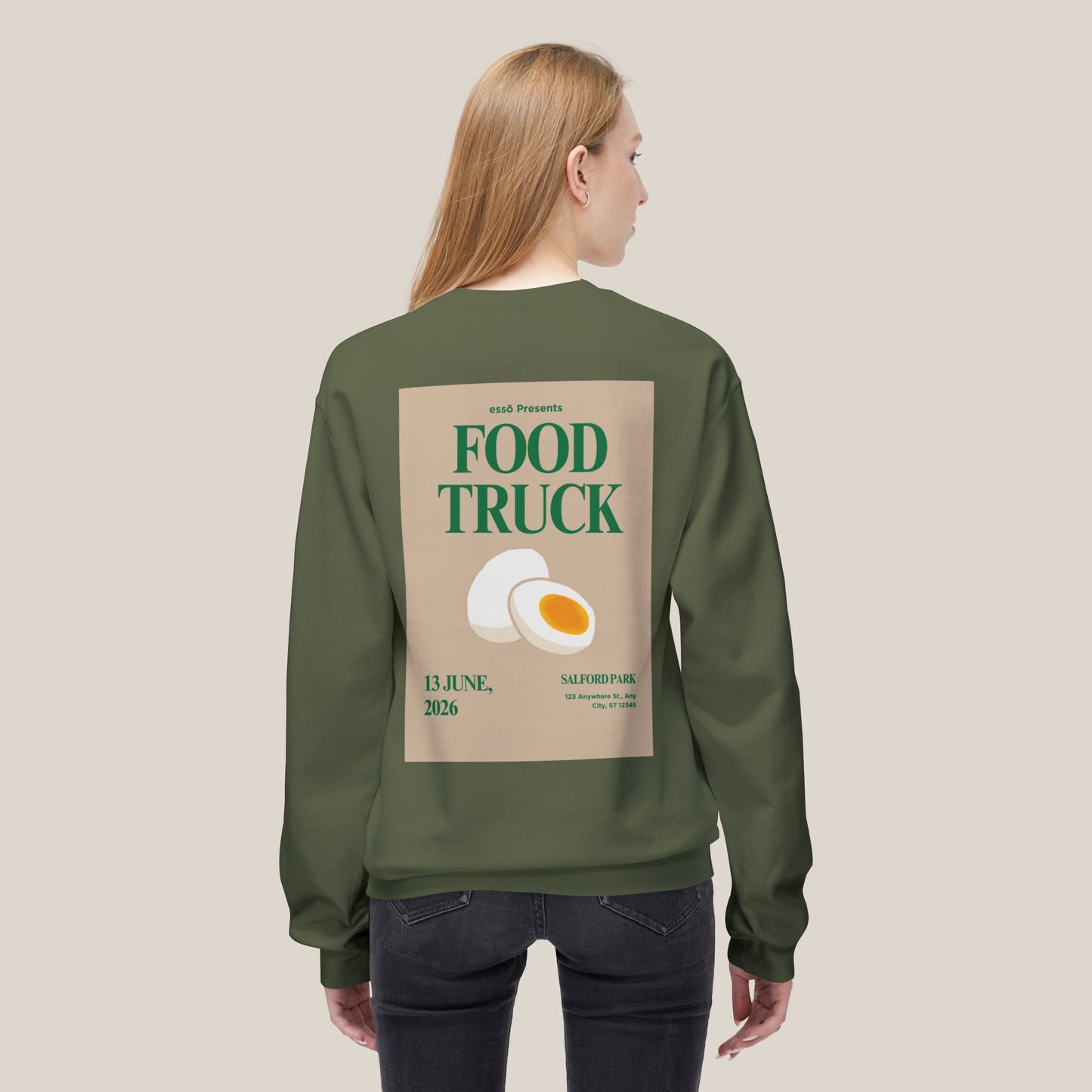 Warm & Stylish Food Truck Sweatshirt | Unisex Crewneck