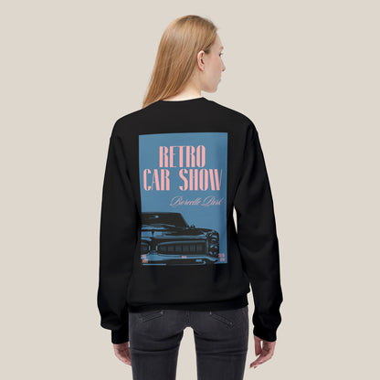 Retro Car Show Crewneck Sweatshirt | Unisex Cozy Sweatshirt
