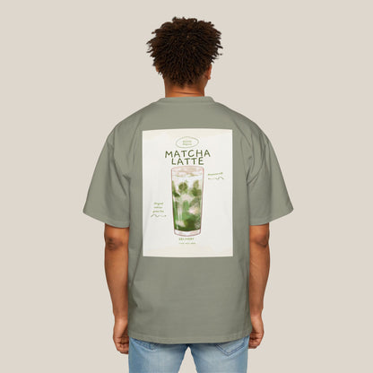 Matcha Latte Oversized Tee, Casual Unisex Shirt, Relaxed Fit T-Shirt