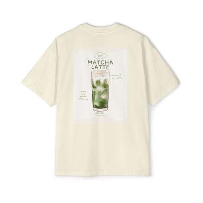 Matcha Latte Oversized Tee, Casual Unisex Shirt, Relaxed Fit T-Shirt
